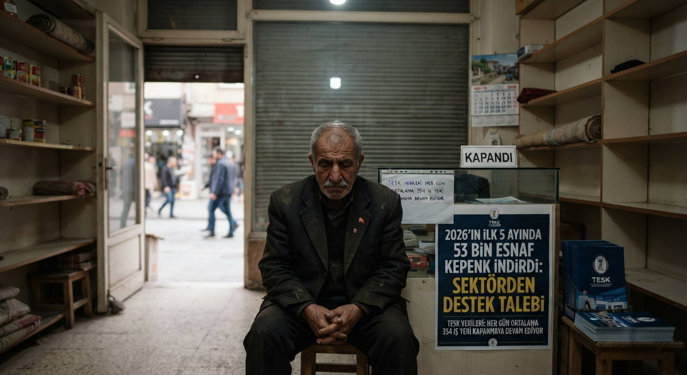 2026'nın İlk 5 Ayında 53 Bin Esnaf Kepenk Indirdi: Sektörden Destek Taleb