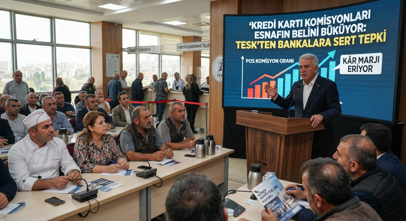 Kredi Kartı Komisyonları Esnafın Belini Büküyor: TESK'ten Bankalara Sert Tepki