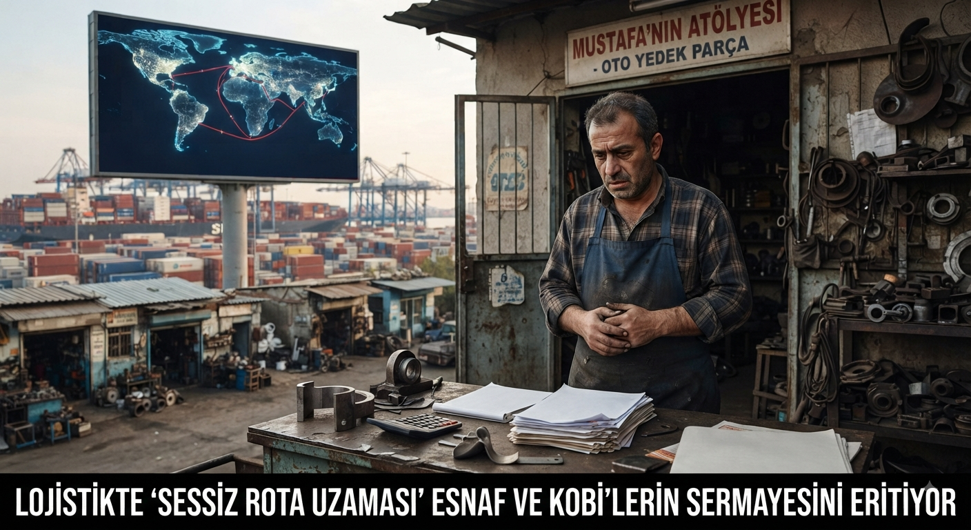 Lojistikte "Sessiz Rota Uzaması" Esnafın Sermayesini Eritiyor: Akdeniz ve Orta Doğu Hattındaki Kriz Vitrine Yansımıyor!