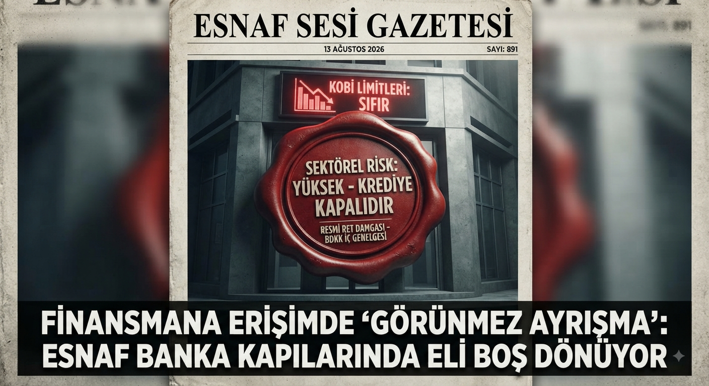 Kredide "Görünmeyen" Bariyer: Bankalar Esnafı Sessizce "Riskli" İlan Etti!