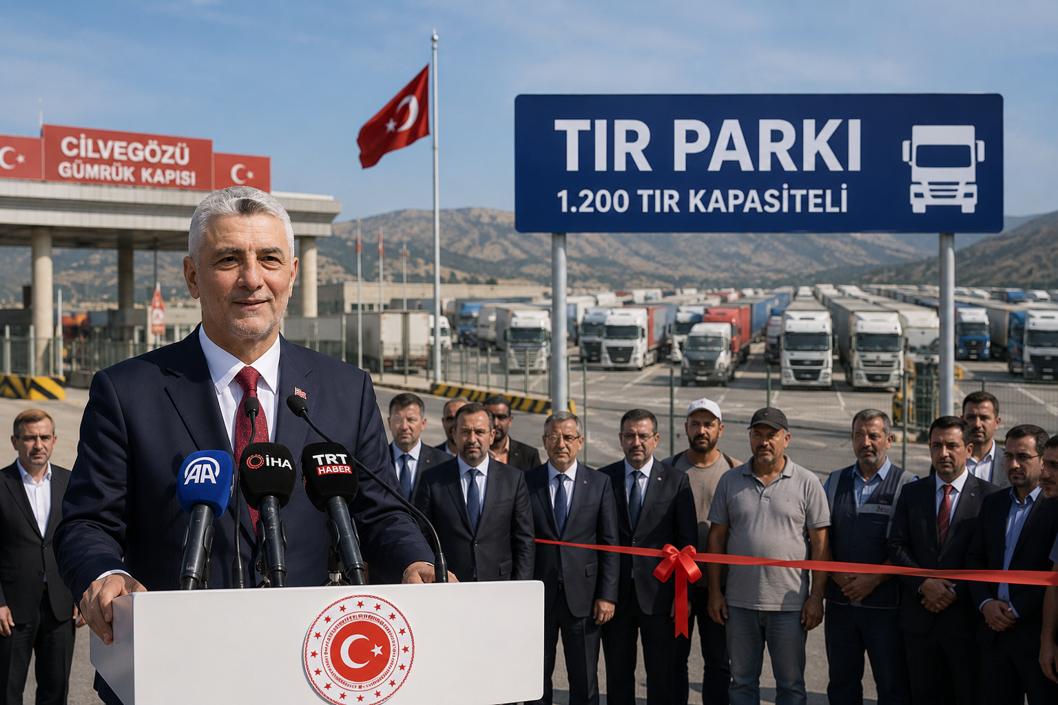 Cilvegözü'nde Nakliye Esnafının Beklediği Yatırım 1.200 TIR Kapasiteli Park Resmen Açıldı
