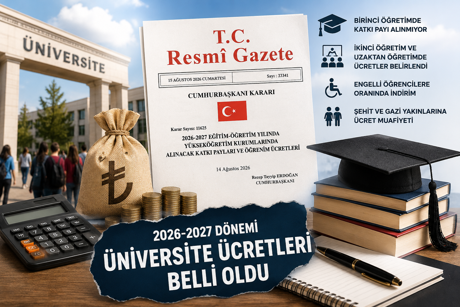 Üniversite Harçlarında 2026-2027 Dönemi Belli Oldu: Kim Ne Kadar Ödeyecek?