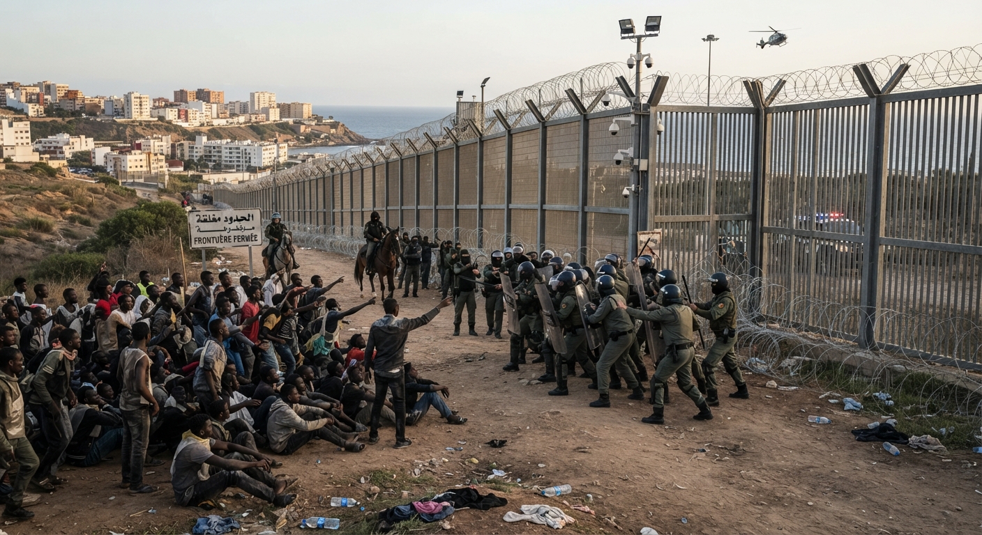 Fas, Ceuta'ya kitlesel göç girişimini engelledi