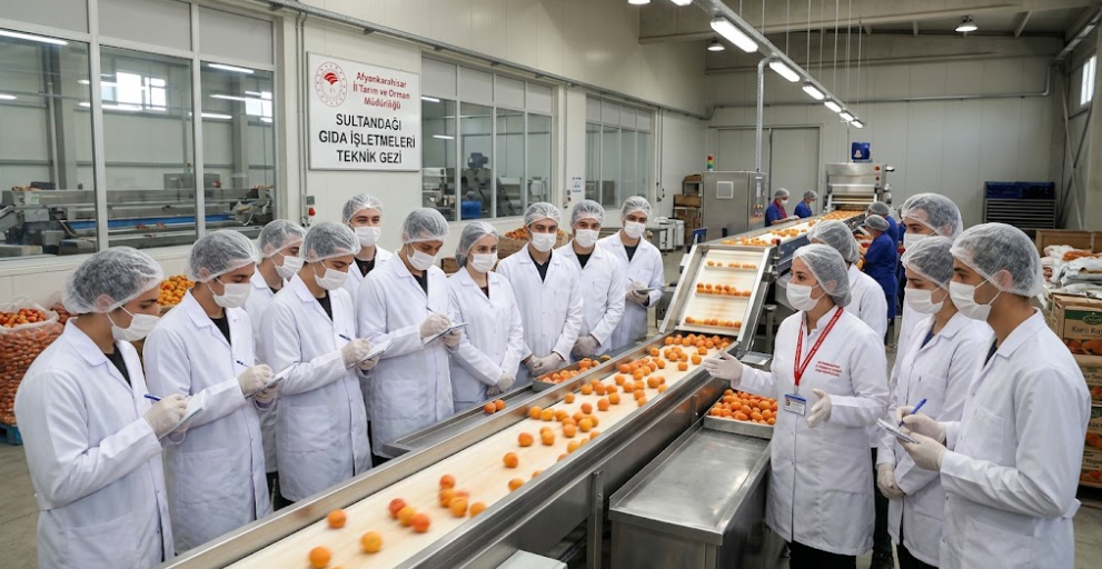 Teorik Bilgi Sahayla Buluştu: Stajyer Öğrenciler Gıda Tesislerinde İncelemelerde Bulundu