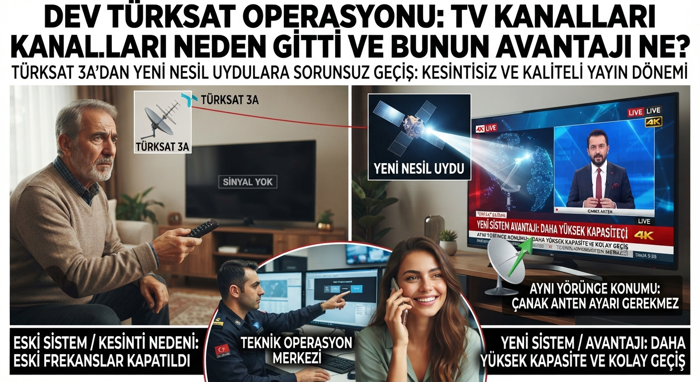 Türksat'ta Dev Yayın Operasyonu: Kanallar Neden Taşındı ve Avantajları Neler?
