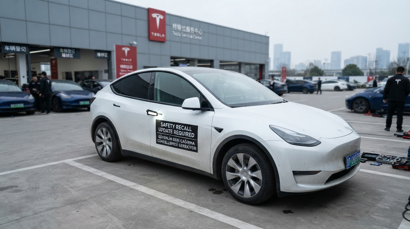 Tesla Çin'de Rekor Sayıda Aracı Geri Çağırdı: Kapı Kolu Tehlikesi
