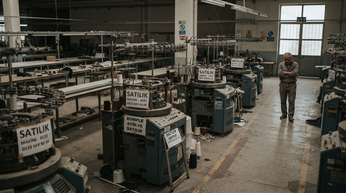 Triko Sektöründe Büyük Daralma: Makineler Değerinin Çok Altına Satılıyor