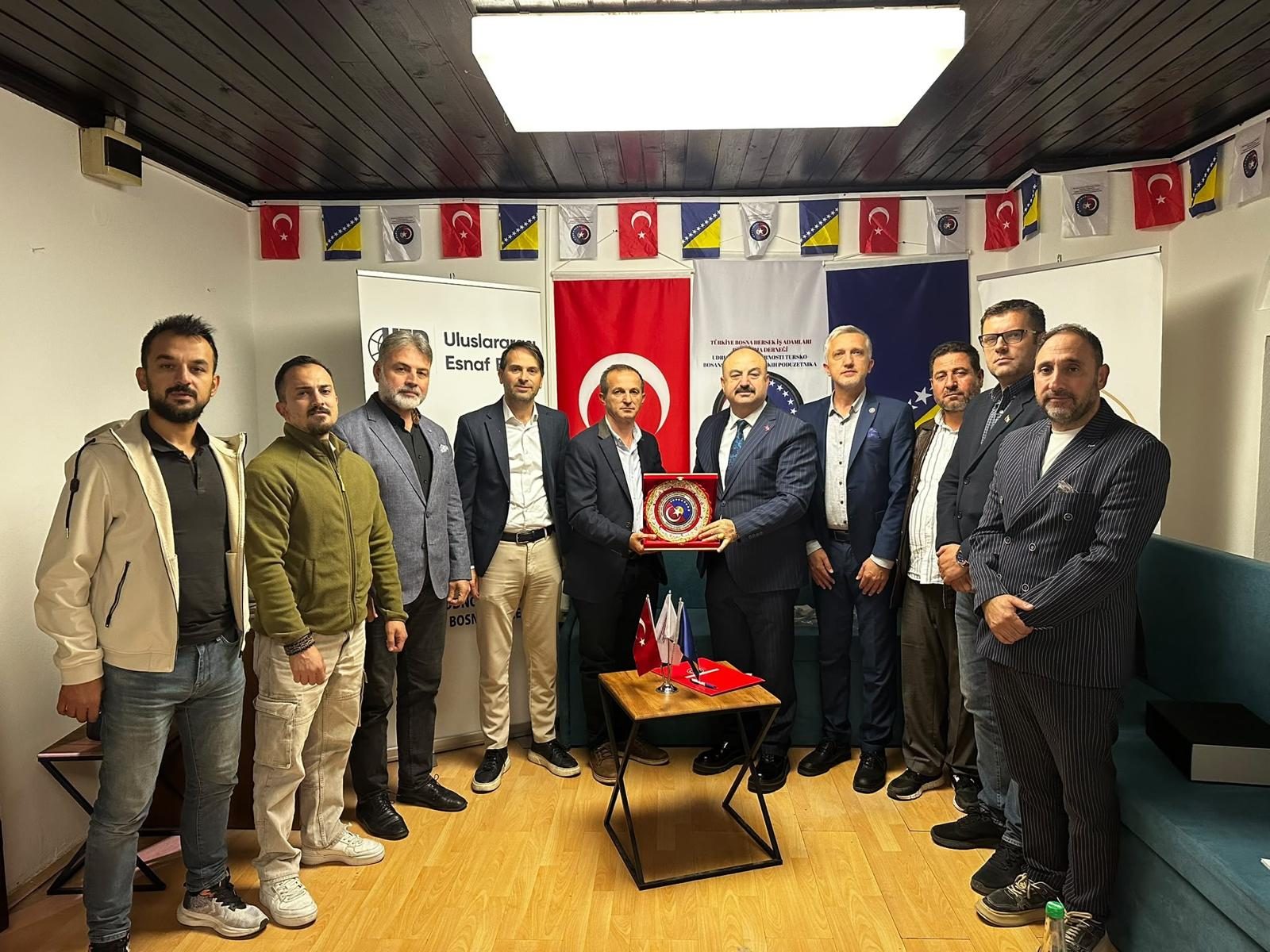 UEB'den Saraybosna'da Vefa Ziyareti ve İş Birliği Görüşmesi