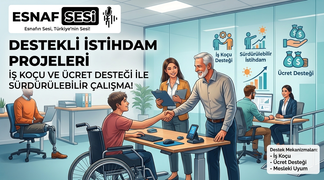 Destekli istihdam projesiyle engelli çalışana iş koçu desteği de var
