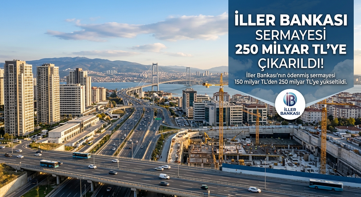 İller Bankası’nın sermayesi 250 milyar liraya çıkarıldı, karar Resmî Gazete’de