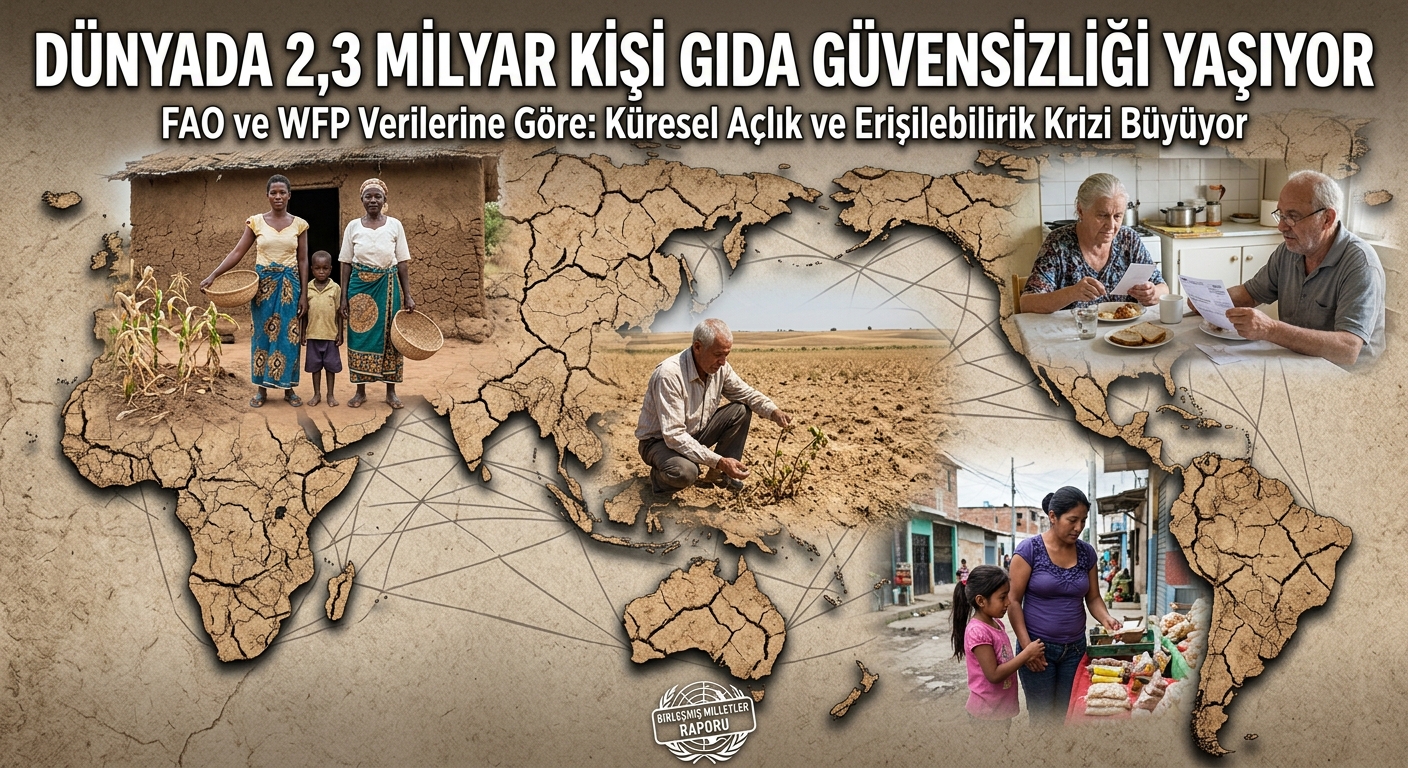 Dünyada 2,3 milyar kişi gıda güvensizliği yaşıyor, 2015'ten bu yana artış 683 milyon
