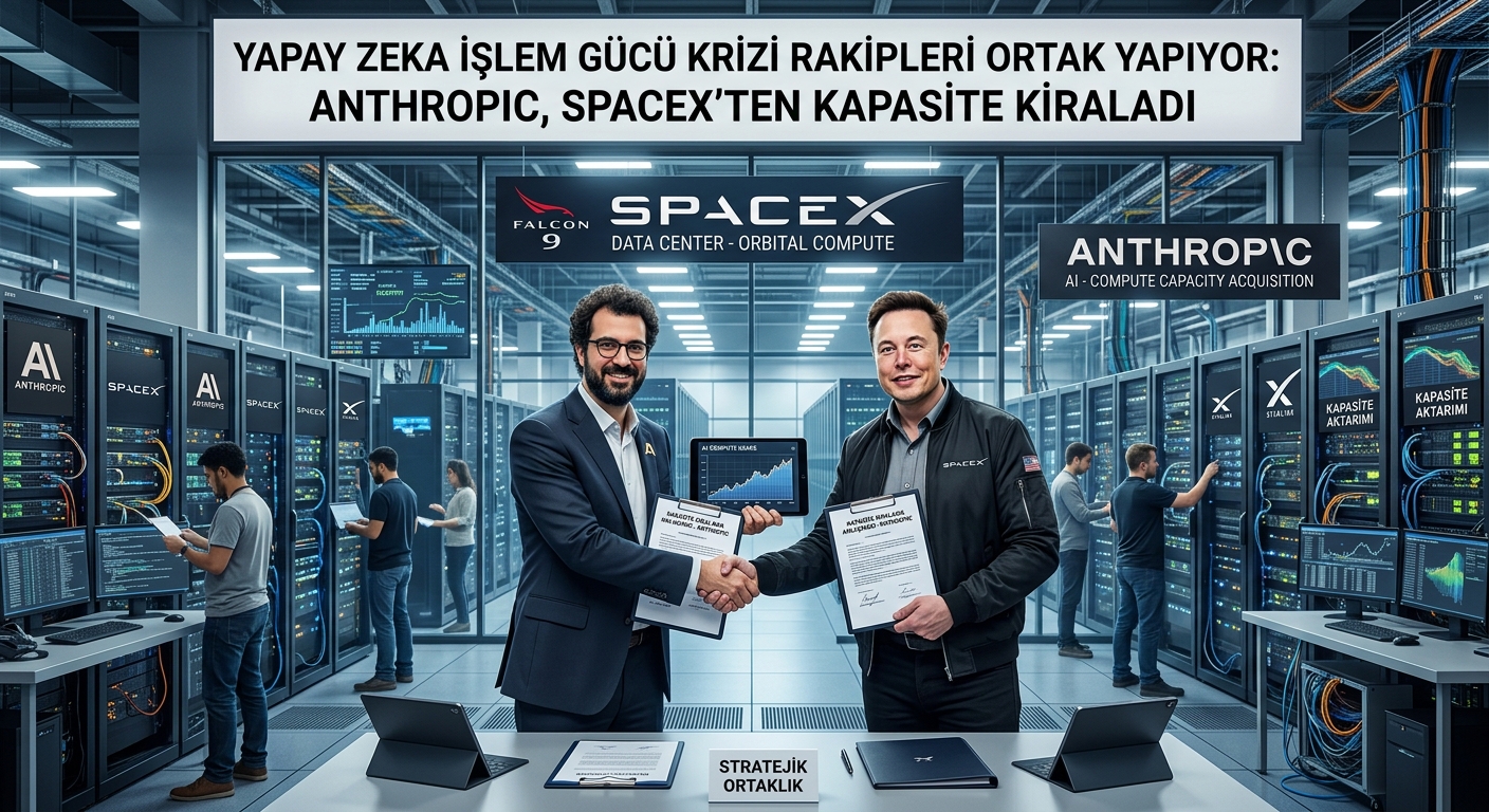 Yapay zeka işlem gücü krizi rakipleri ortak yapıyor, Anthropic SpaceX’ten kapasite kiraladı