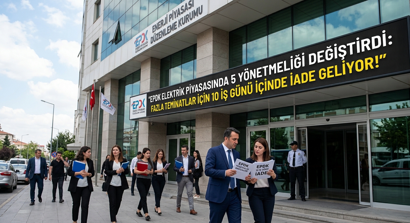 EPDK elektrik piyasasında 5 yönetmeliği değiştirdi, fazla teminatlar için 10 iş günü içinde iade geliyor