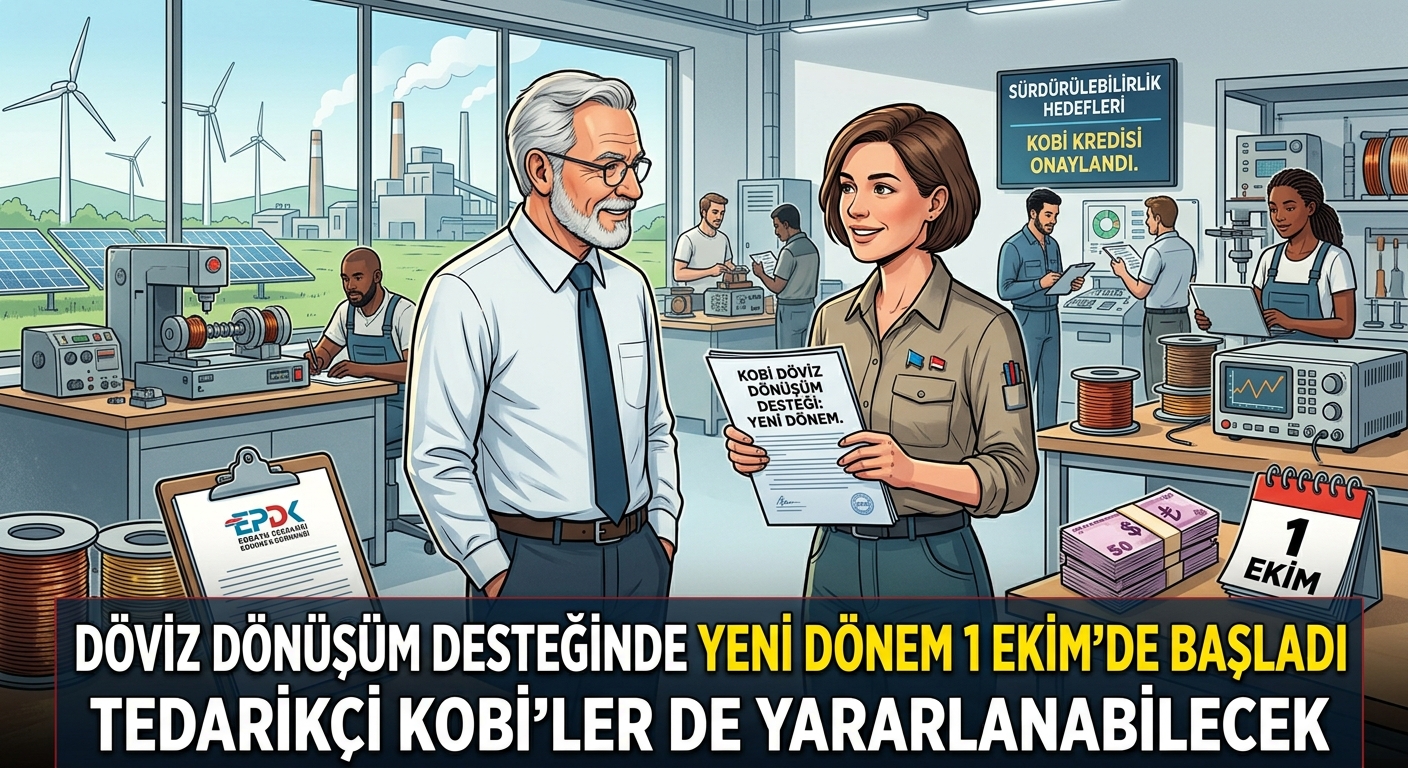 Döviz dönüşüm desteğinde yeni dönem 1 Ekim'de başladı, tedarikçi KOBİ'ler de yararlanabilecek