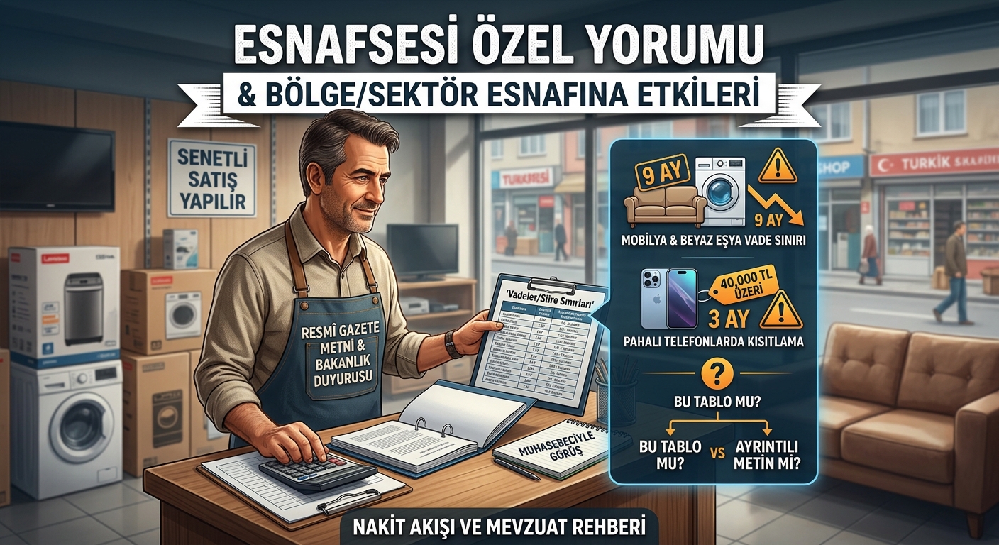 Senetli satışta taksit süreleri belli oldu, mobilya ve elektrikli ev aletlerinde 9 ay, telefonda 12 ay